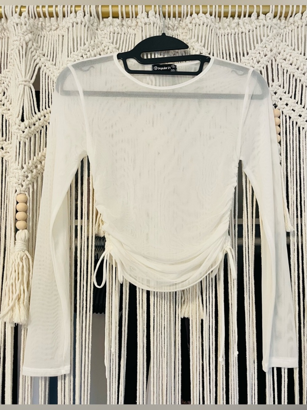 Y2K Sheer Crop Top